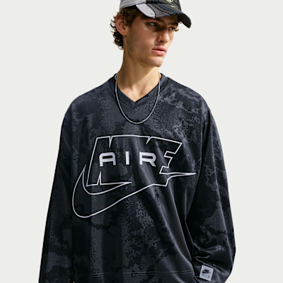 Nike Air Men's Long-Sleeve All-Over-Print Jersey. Nike.com